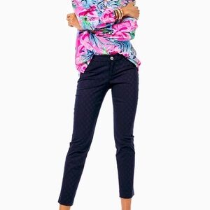 Lilly Pulitzer Kelly‎ Ankle Length Navy Blue Pant 6